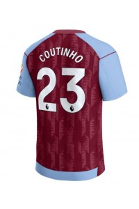 Aston Villa Philippe Coutinho #23 Fotballdrakt Hjemme Klær 2023-24 Korte ermer
